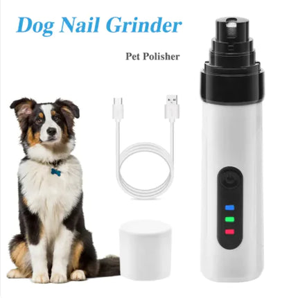 Rechargeable Electric Pet Nail Grinder – Quiet USB Nail Trimmer