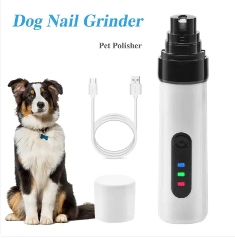 Rechargeable Electric Pet Nail Grinder – Quiet USB Nail Trimmer