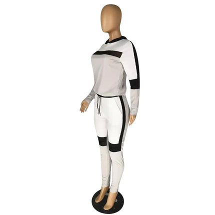 Women’s GrayTracksuit Set – Casual Sweater & Pencil Pants | Chic Lounge & Streetwear Outfit