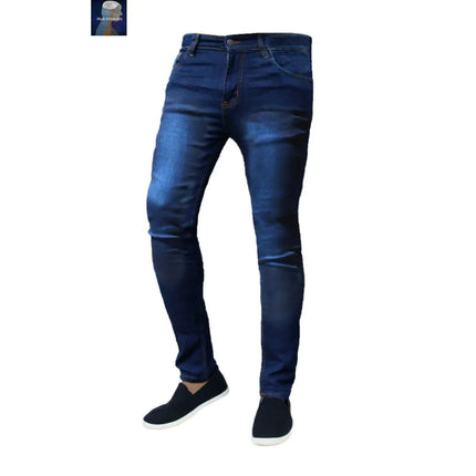 Stretch Skinny Slim-Fit Jeans – Classic Mid-Waist Denim