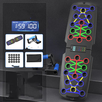 Power Flex Push-up Board – Système de musculation multifonctionnel pour la poitrine, les bras et le dos