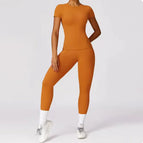 Short sleeved long pants orange / XL