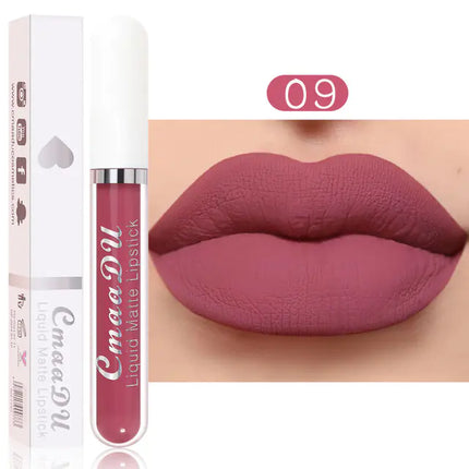 18-Color Velvet Matte Lip Gloss – Long-Lasting Liquid Lipstick