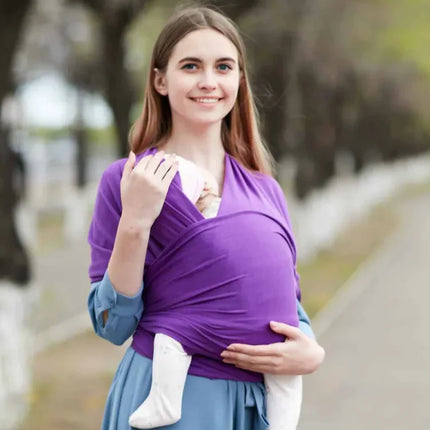 Premium Soft Baby Wrap Carrier – Ergonomic Newborn Sling (0–22kg), Breathable Adjustable Infant Carrier