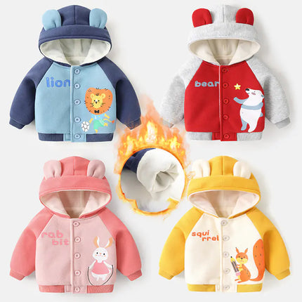 Cozy Baby Hooded Jacket – Warm & Stylish Outerwear for Boys & Girls