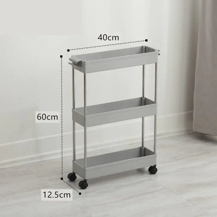 Versatile Slim Storage Rack – Multi-Layer Home Organizer