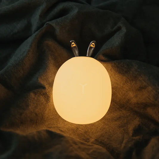 Creative Rabbit LED Touch Lamp – Cute Night Light with Silicone Antlers | 30% Off + Free Worldwide Shipping