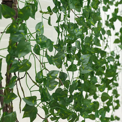 12pcs Artificial Plant Hanging Vines – Lifelike Green Leaf Home & Party Decor