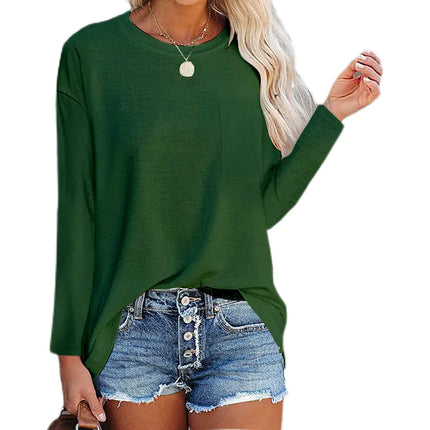 women's casual long sleeve top
polyester cotton blend t-shirt women