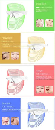 Household LED Facial Beauty & Rejuvenation Mask – Color Therapy Skincare