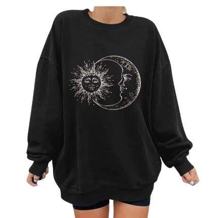 Personalized Printing Loose Plus Size Fashion Sweater – Women’s Cozy Fleece