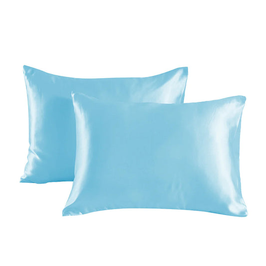 Silky Soft Pillowcases – Set of 2, Hair & Skin Friendly