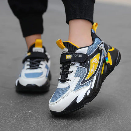 Kids Breathable Mesh Sneakers – Lightweight Non-Slip Active Shoes