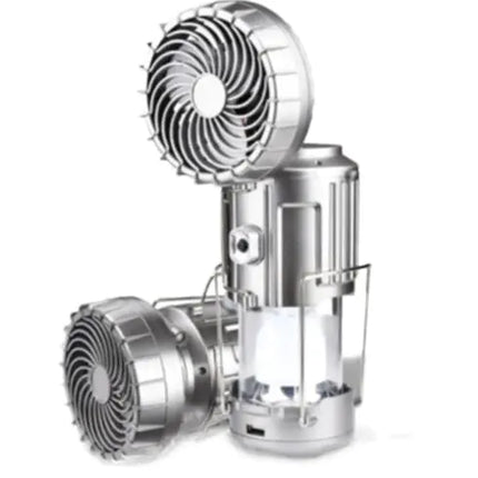 Solar Rechargeable Camping Lantern Fan – Portable Light & Cooling for Outdoor Adventures