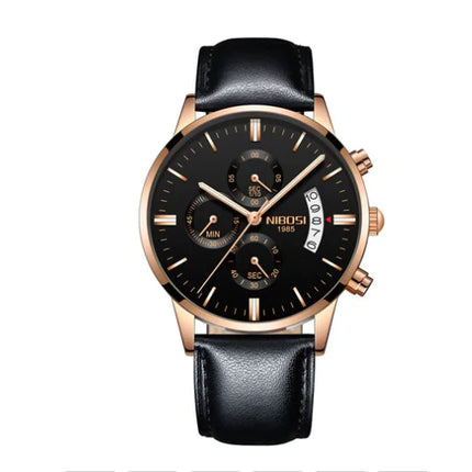 Men’s Luxurious Gold Wrist Watch – Elegant Quartz Timepiece