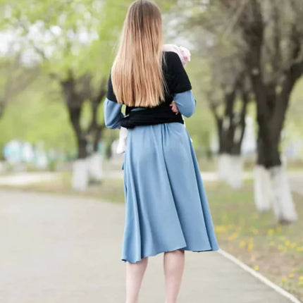 Premium Soft Baby Wrap Carrier – Ergonomic Newborn Sling (0–22kg), Breathable Adjustable Infant Carrier