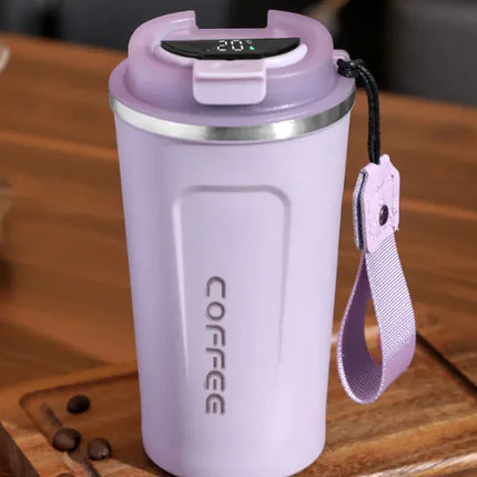 Smart Vacuum Coffee Cup – Stainless Steel Insulated Travel Mug for Hot & Cold Drinks