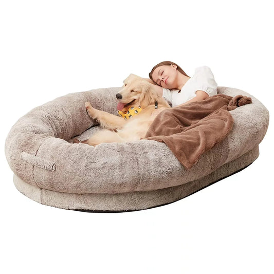 Oversized Human Dog Bed – 71" Lounger with Washable Cover & Orthopedic Support | free worldwide shipping.