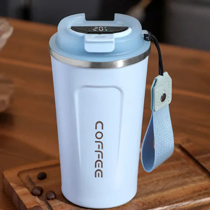 Smart Vacuum Coffee Cup – Stainless Steel Insulated Travel Mug for Hot & Cold Drinks