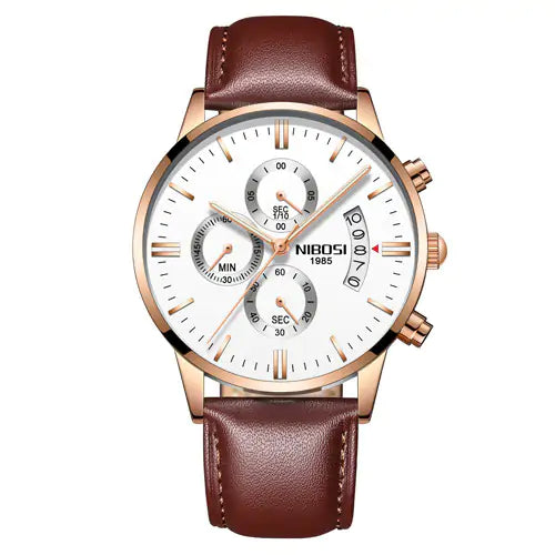 Men’s Luxurious Gold Wrist Watch – Elegant Quartz Timepiece