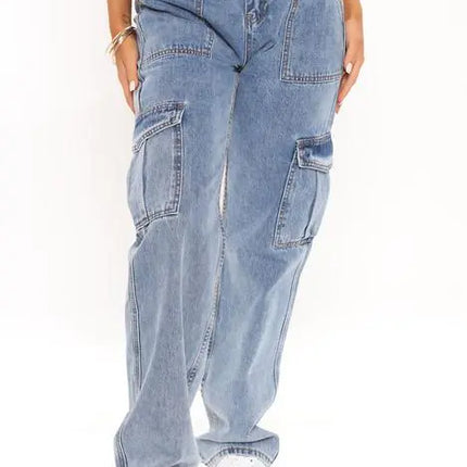 High Waist Baggy Wide Leg Workwear Pants for Women