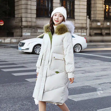 “Women’s medium-length hooded down jacket with fur collar in black”

“Beige women’s winter coat with large fur collar – medium length”

“Fashionable women’s hooded down jacket S–XXL winter wear”

“Warm lightweight polyester winter jacket for women”

“Elegant women’s fur collar jacket modern winter style”