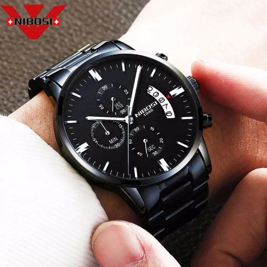 Men’s Luxurious Gold Wrist Watch – Elegant Quartz Timepiece