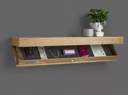 Secret Storage Wall Shelf – Hidden Compartment Designer Shelf