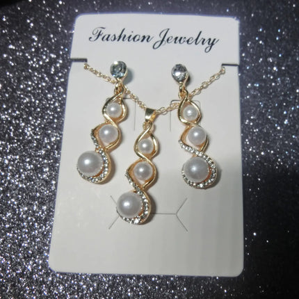 European & American Style Necklace and Earrings Set – Fashion Jewelry