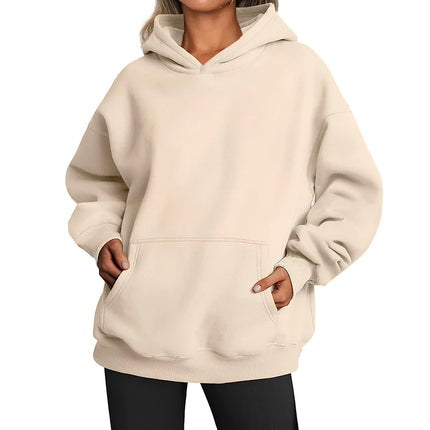 Women’s Oversized Pullover Hoodie – Casual Long Sleeve Sweatshirt