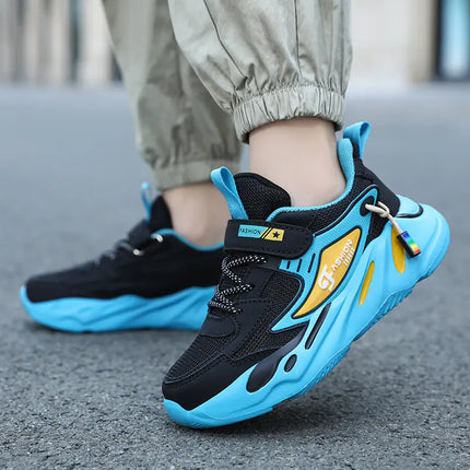 Kids Breathable Mesh Sneakers – Lightweight Non-Slip Active Shoes