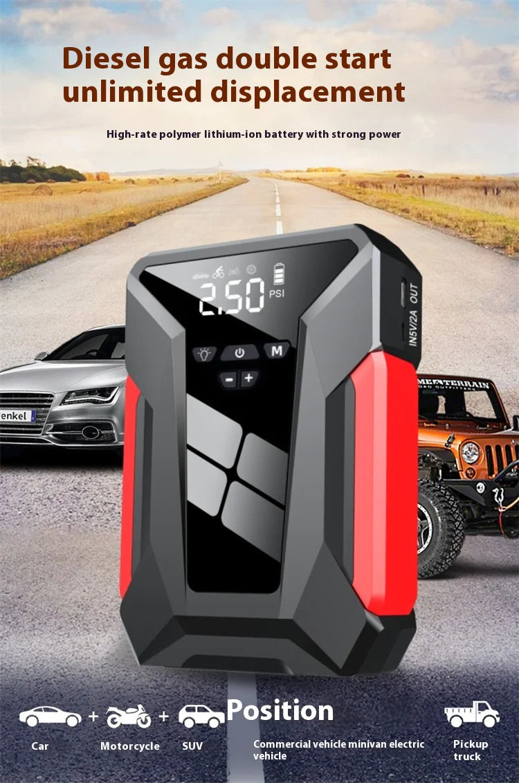 J16 All-in-One 39800mAh 12V Auto Starting Device – 1600A Peak Power Bank