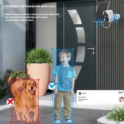 Wireless Solar Security Camera – HD Outdoor Monitoring with Motion Detection