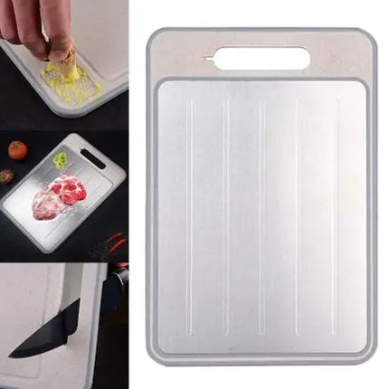 Defrosting Double-Sided Cutting Board – Thawing Plate & Cutting Surface in One | Fast Defrost, Durable & Space-Saving