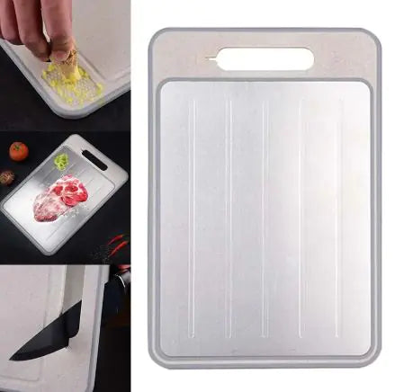 Defrosting Double-Sided Cutting Board – Thawing Plate & Cutting Surface in One | Fast Defrost, Durable & Space-Saving