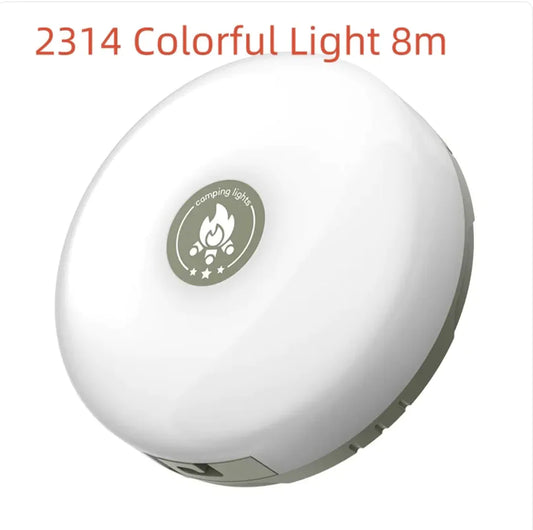 Rechargeable Camping Lantern – 7-Color LED Ambient Light with Magnetic Base,  free worldwide shipping.