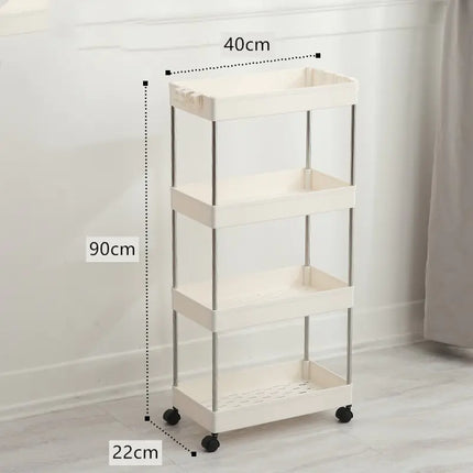 Versatile Slim Storage Rack – Multi-Layer Home Organizer