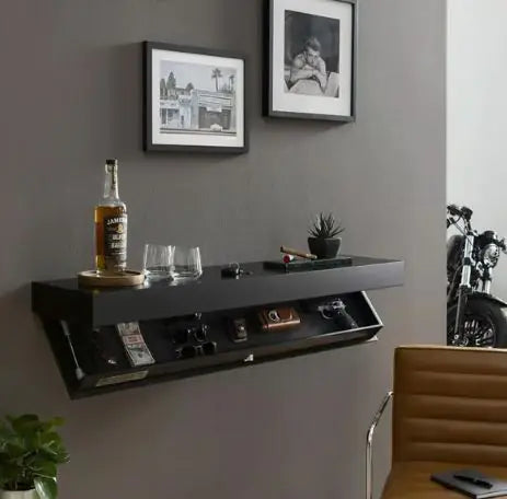 Secret Storage Wall Shelf – Hidden Compartment Designer Shelf