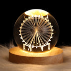(Ferris Wheel 6CM) / (Solid Wood Lamp Holder)