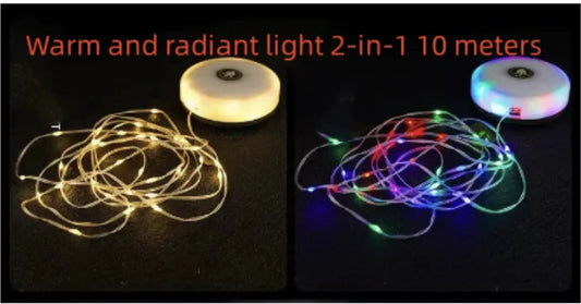 Rechargeable Camping Lantern – 7-Color LED Ambient Light with Magnetic Base,  free worldwide shipping.