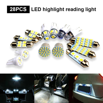 Car Interior LED Light Bulb Set – Dome, Map, Door, Trunk, License Plate