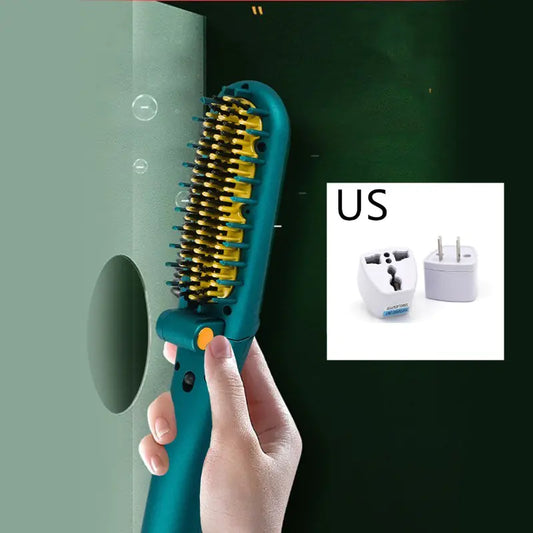 Dual Purpose Negative Ion Electric Straight Hair Comb – Wet & Dry Ceramic Styling Tool