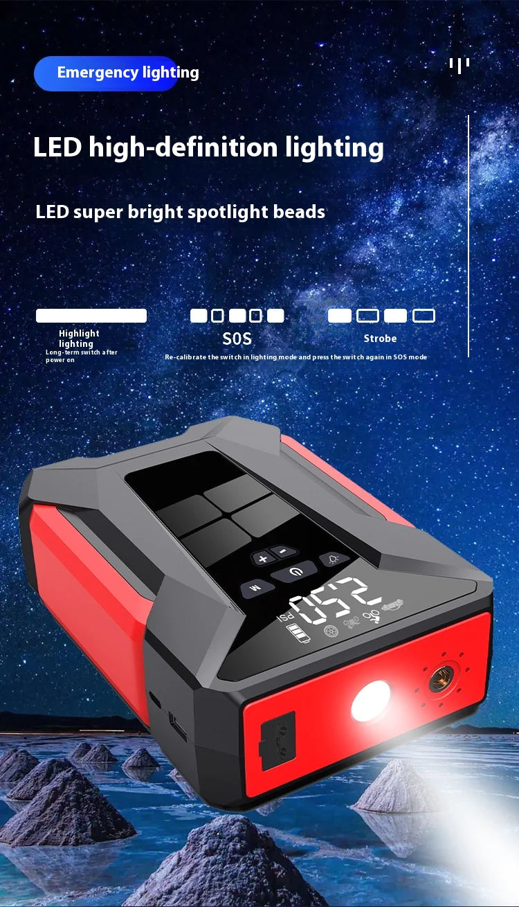 J16 All-in-One 39800mAh 12V Auto Starting Device – 1600A Peak Power Bank