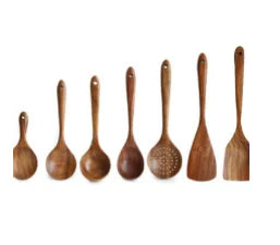 Culinary Essentials Wooden Spatulas – Premium Acacia Wood Kitchen Tools Set