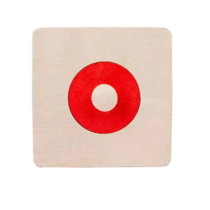 Montessori Wooden Geometric Panel Puzzle – Early Learning Toy