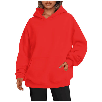 Women’s Oversized Pullover Hoodie – Casual Long Sleeve Sweatshirt