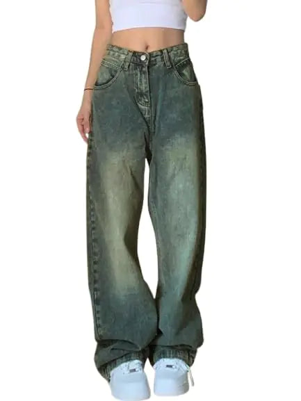 EMMIOL Women’s Wide Leg Baggy Jeans – High Waist Flare