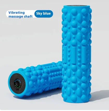 Rouleau vibrant électrique en mousse – Outil de relaxation et de récupération musculaire pour les jambes, le dos et le tronc | Livraison gratuite