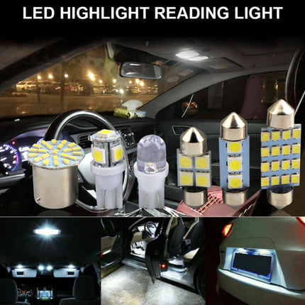 Car Interior LED Light Bulb Set – Dome, Map, Door, Trunk, License Plate