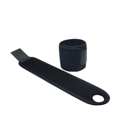 Black neoprene wrist support brace with adjustable strap for joint pain relief and stability
